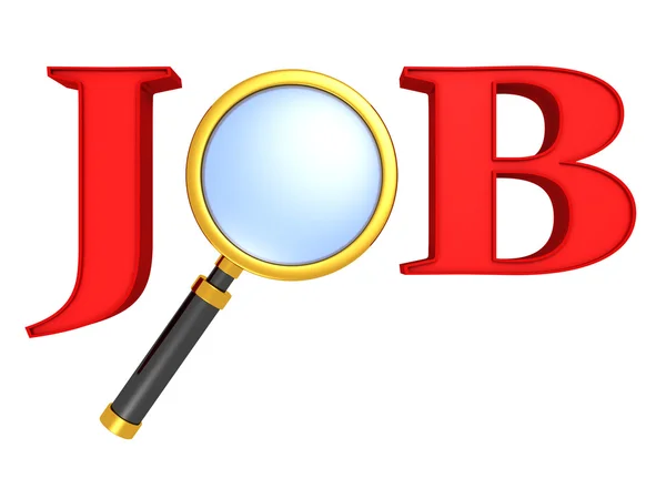 Job search icon — Stock Photo, Image