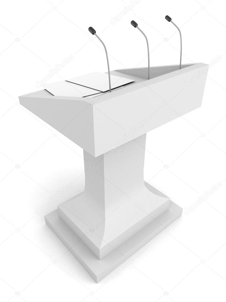 Speech podium
