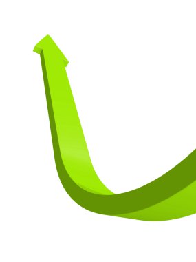 Yeşil ok kadar büyüyen yükselişi