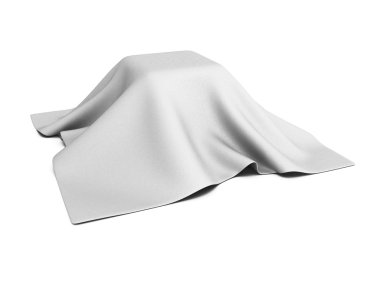 surprise box covered with white cloth clipart