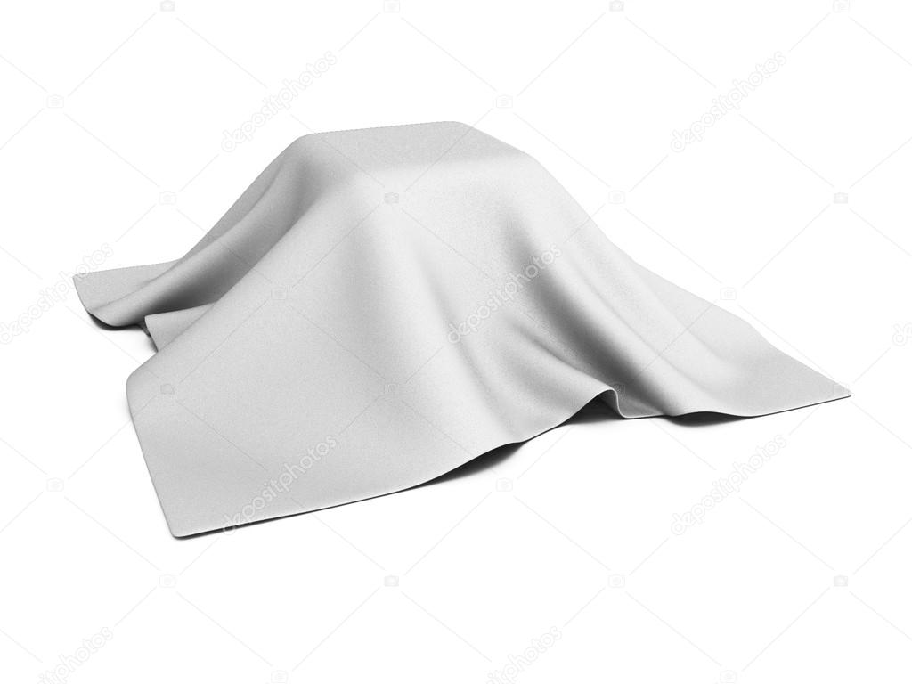 surprise box covered with white cloth