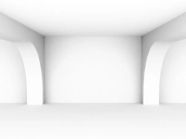 Lege witte interiorr achtergrond — Stockfoto