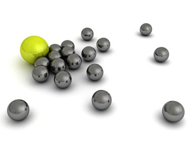 liderlik kavramı ile yeşil Küre