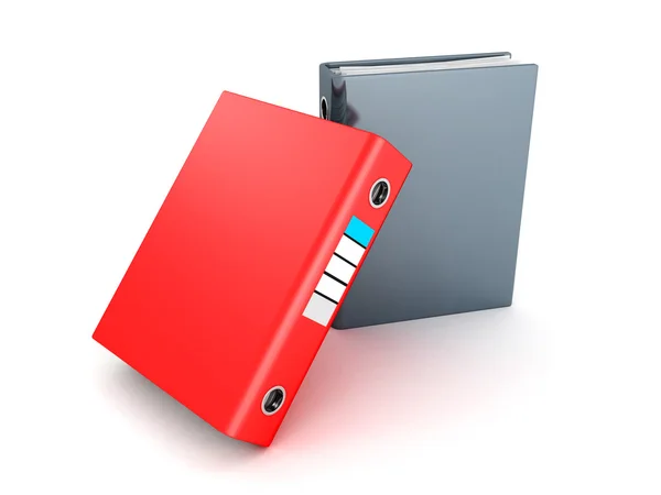 Two office folders ring binders — Stock Photo, Image