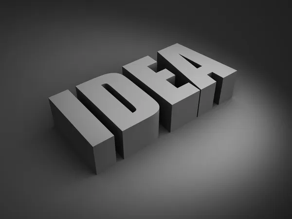 IDEA word letters — Stock Photo, Image