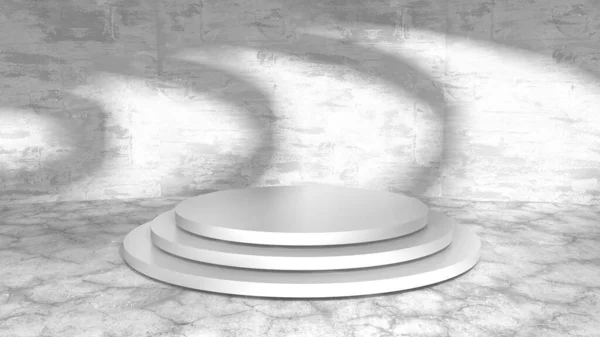 Abstract Scene Podium Mockup Award Ceremony Concept Render — Stock Photo, Image