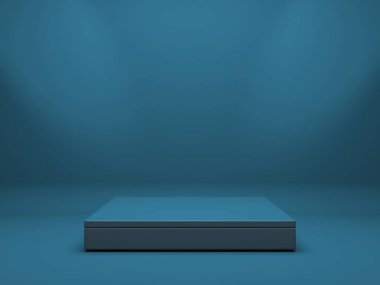 Soyut sahne podyum modeli. Ödül töreni konsepti. 3d hazırlayıcı