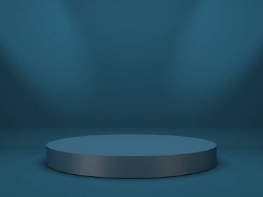 Soyut sahne podyum modeli. Ödül töreni konsepti. 3d hazırlayıcı