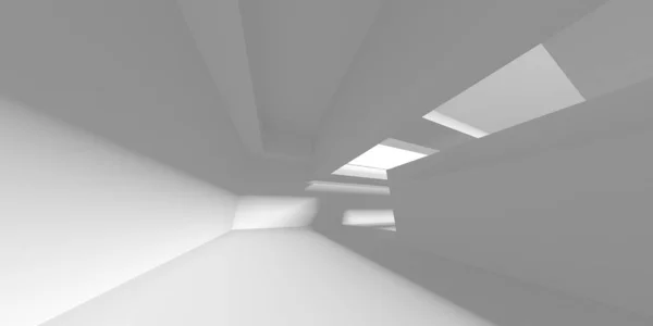 Fundo Moderno Branco Conceito Construção Abstrato Render — Fotografia de Stock