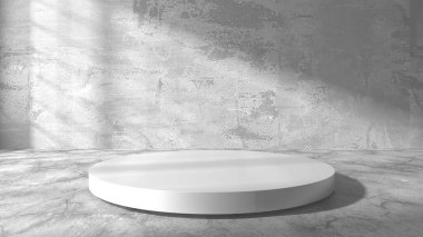 Soyut sahne podyum modeli. Ödül töreni konsepti. 3d hazırlayıcı