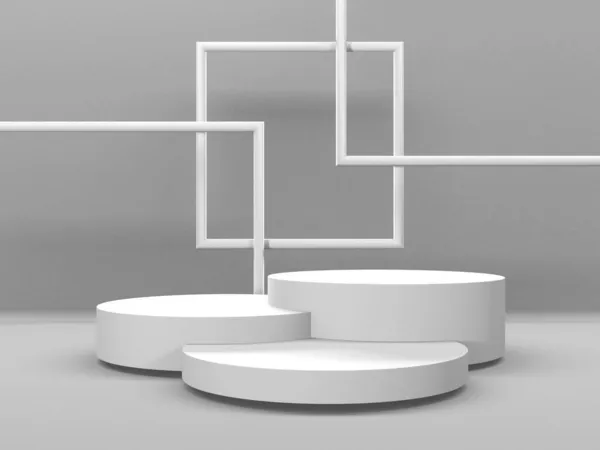 Een Abstract Podium Model Prijsuitreiking Concept Renderen — Stockfoto