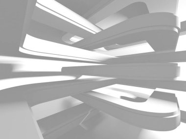 Aydınlatılmış koridor iç tasarımı. Boş Oda İç mimarisi. 3 Boyutlu Hazırlama