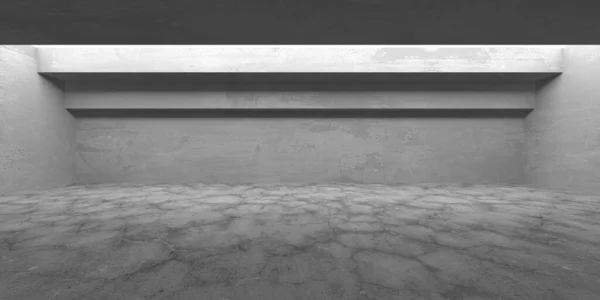 Abstract Architecture Interior Background Empty Concrete Room Render — Stock Photo, Image