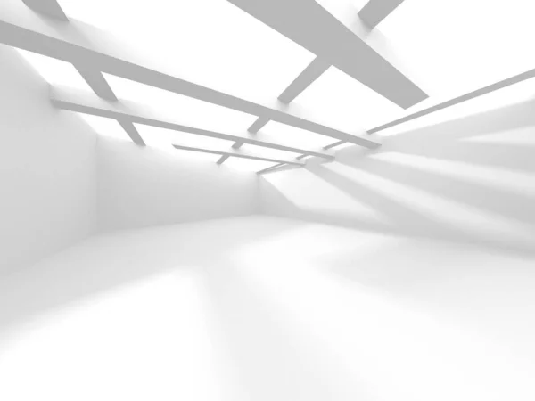 Abstract White Architecture Design Concept Inglês Ilustração Renderização — Fotografia de Stock