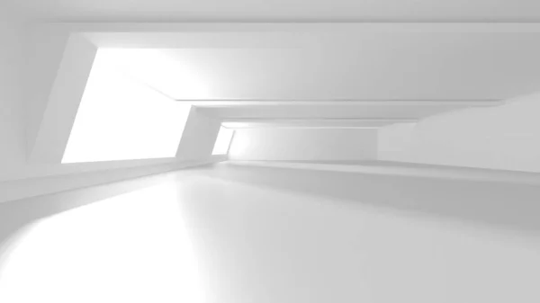 Abstract White Architecture Design Concept Illustratie Van Render — Stockfoto