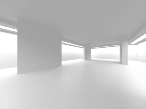 Abstract White Architecture Design Concept Inglês Ilustração Renderização — Fotografia de Stock