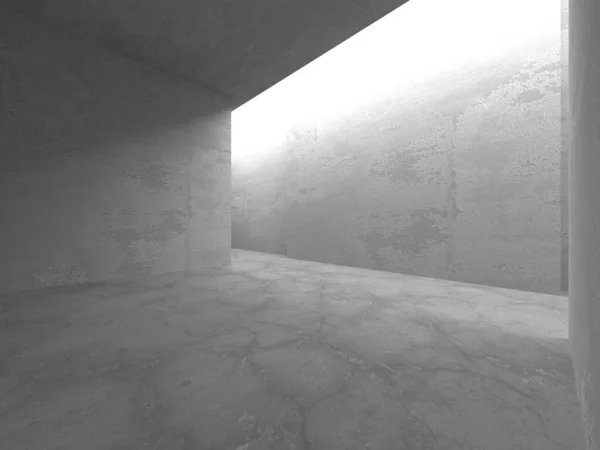 要約アーキテクチャ内部の背景 コンクリートの部屋を空に 3Dレンダリング — ストック写真
