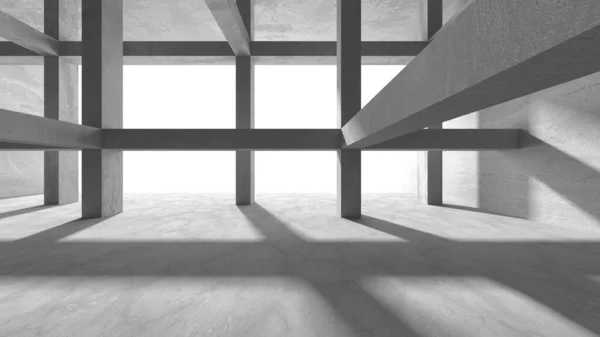 Fondo Interior Arquitectura Abstracta Habitación Hormigón Vacía Renderizar —  Fotos de Stock