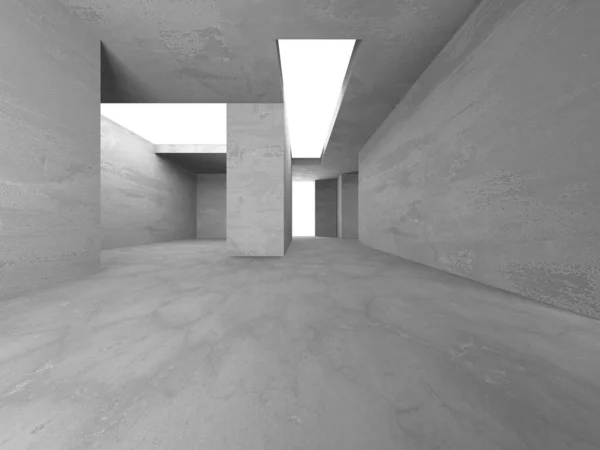 要約アーキテクチャ内部の背景 コンクリートの部屋を空に 3Dレンダリング — ストック写真