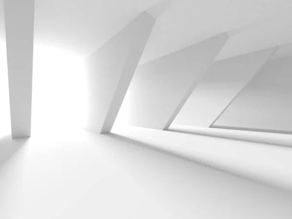 Abstract White Architecture Design Concept Illustrazione Del Rendering — Foto Stock