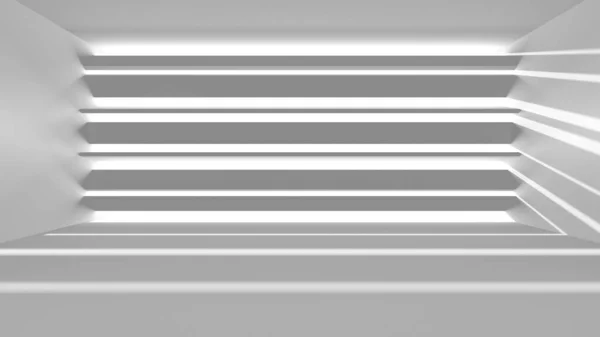 Білий Сучасний Фон Концепція Абстрактної Будівлі Рендеринг — стокове фото