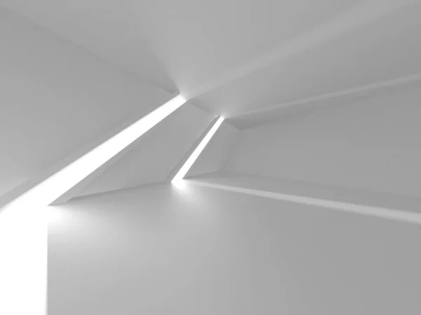 Abstract White Architecture Design Concept Inglês Ilustração Renderização — Fotografia de Stock