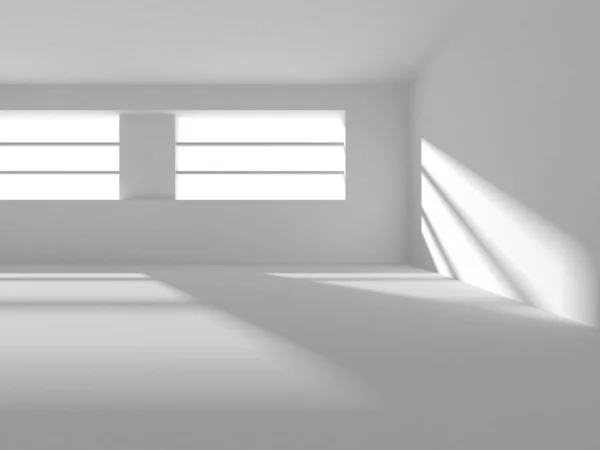 Illuminated Corridor Interior Design Empty Room Interior Background Render — Stock Photo, Image