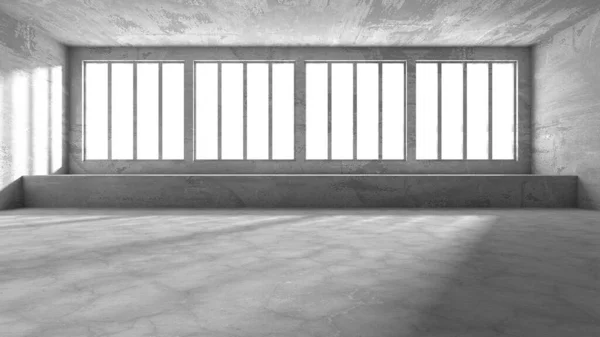 Abstract Architecture Interior Background Empty Concrete Room Render — Stock Photo, Image