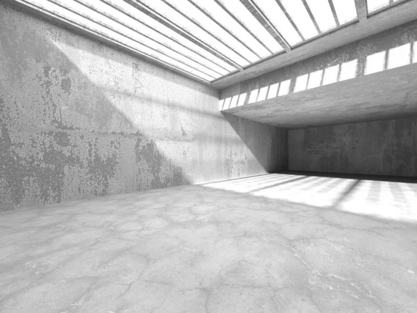 Arquitectura Muro Hormigón Oscuro Habitación Vacía Ilustración Renderizado — Foto de Stock
