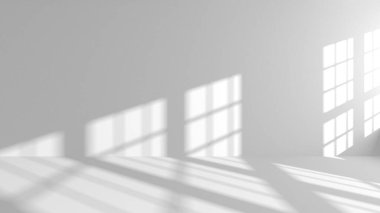 Beyaz Modern Arkaplan. Soyut Bina Konsepti. 3d Hazırlama