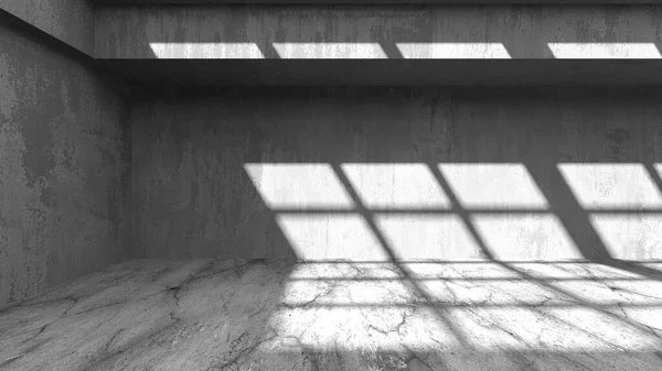 Abstract Architecture Interior Background Empty Concrete Room Render — Stock Photo, Image