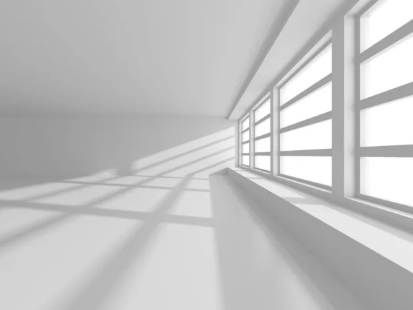 Abstract White Architecture Design Concept Inglês Ilustração Renderização — Fotografia de Stock