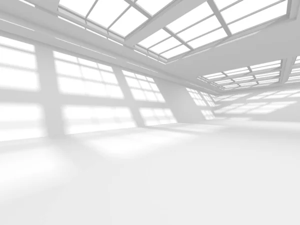 Abstract White Architecture Design Concept Inglês Ilustração Renderização — Fotografia de Stock