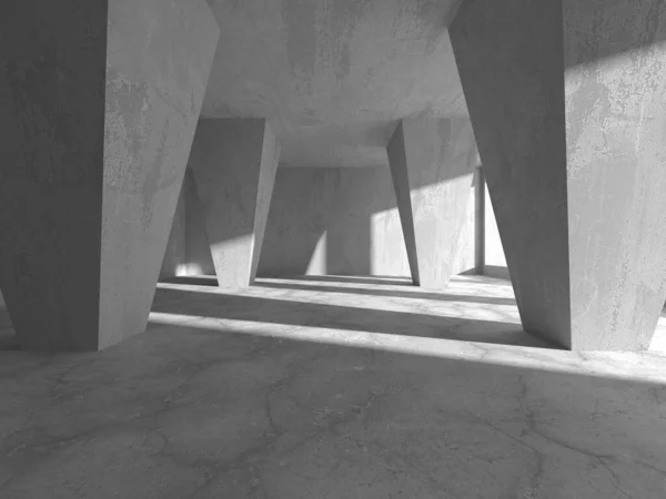 Arquitetura Abstrata Fundo Interior Quarto Cimento Vazio Renderização — Fotografia de Stock