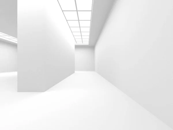 Abstract White Architecture Design Concept Inglês Ilustração Renderização — Fotografia de Stock