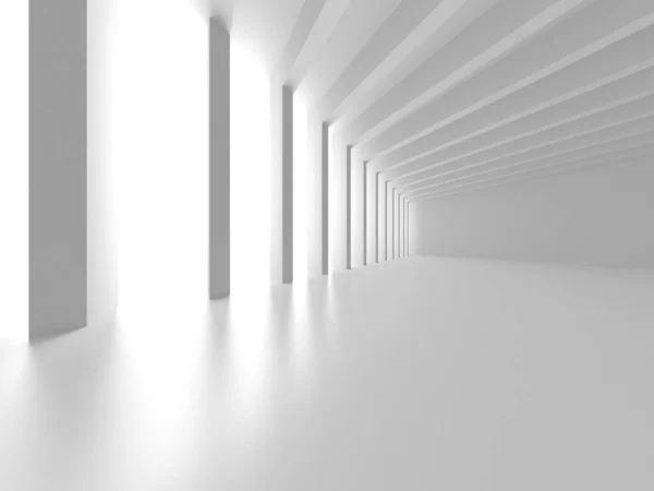 Abstract White Architecture Design Concept Render Illustration — Stock Photo, Image