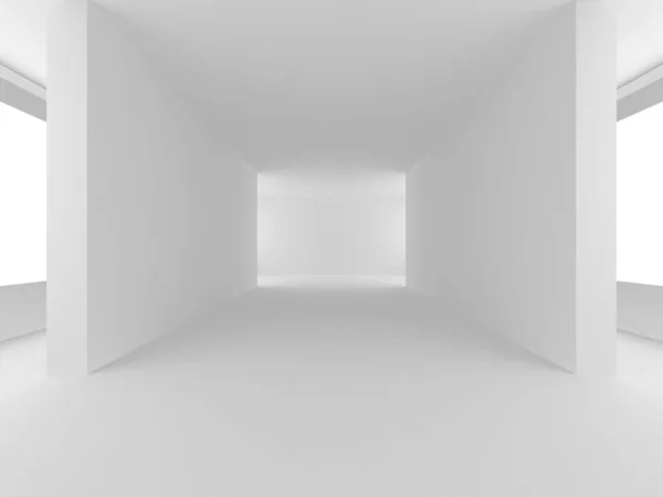 Osvětlený Design Interiéru Chodby Prázdné Vnitřní Zázemí Místnosti Vykreslení — Stock fotografie