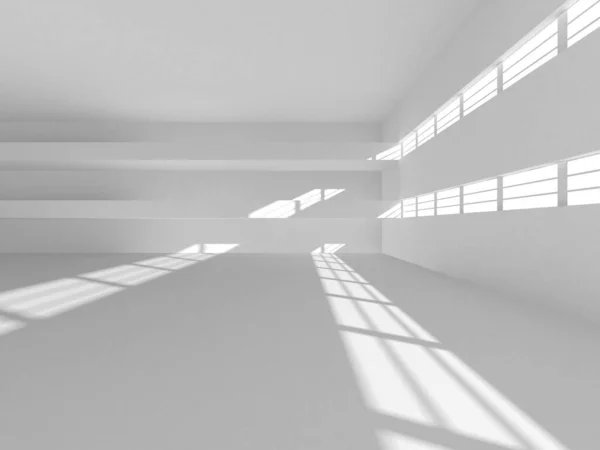 Abstract White Architecture Design Concept Inglês Ilustração Renderização — Fotografia de Stock