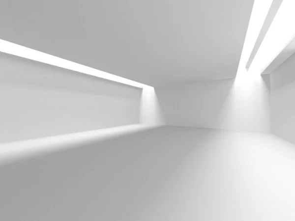 Fundo Moderno Branco Conceito Construção Abstrato Render — Fotografia de Stock