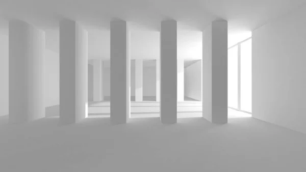 Περίληψη White Architecture Design Concept Εικονογράφηση Αποτύπωσης — Φωτογραφία Αρχείου