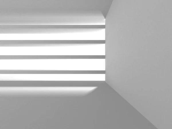 Fundo Moderno Branco Conceito Construção Abstrato Render — Fotografia de Stock