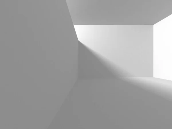 Fundo Moderno Branco Conceito Construção Abstrato Render — Fotografia de Stock