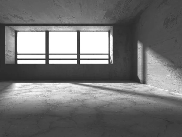 Abstract Architecture Background Empty Rough Concrete Interior Render — Stock Photo, Image