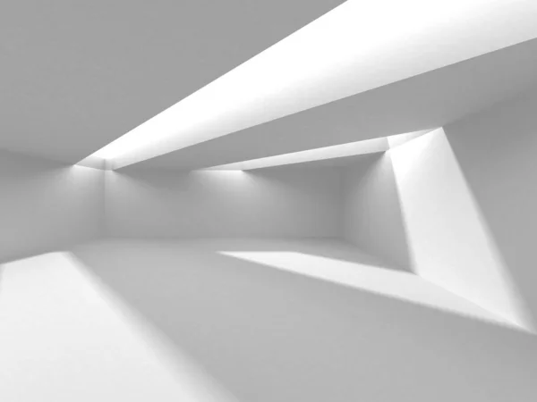 Design Interiores Corredor Iluminado Quarto Vazio Interior Fundo Renderização — Fotografia de Stock
