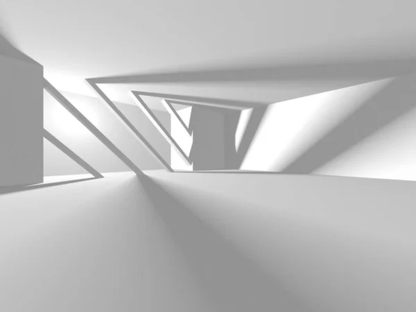 Abstract White Architecture Design Concept Illustratie Van Render — Stockfoto