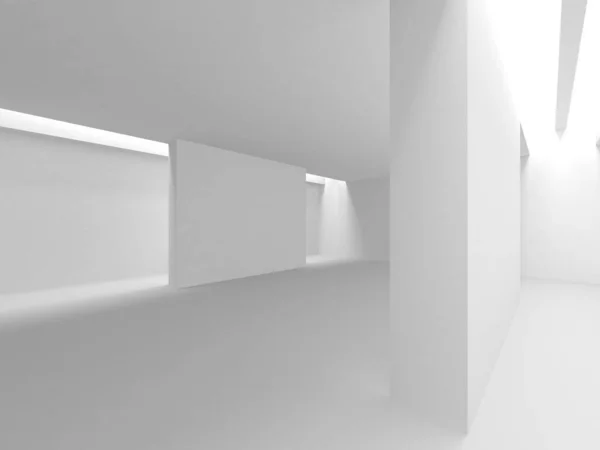 Abstract White Architecture Design Concept Illustratie Van Render — Stockfoto