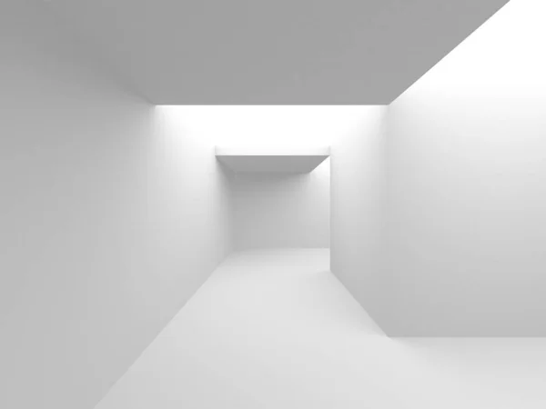 Abstract White Architecture Design Concept Illustratie Van Render — Stockfoto