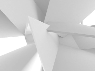 Aydınlatılmış koridor iç tasarımı. Boş Oda İç mimarisi. 3 Boyutlu Hazırlama