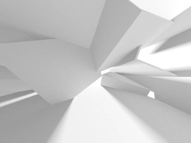 Aydınlatılmış koridor iç tasarımı. Boş Oda İç mimarisi. 3 Boyutlu Hazırlama