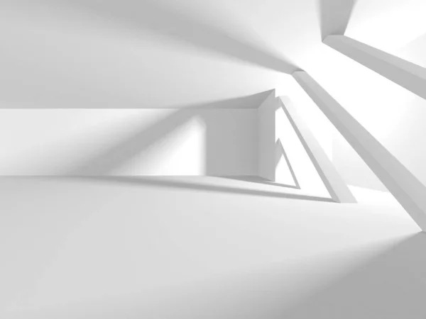 Abstrakt White Architecture Design Concept Vykreslování — Stock fotografie